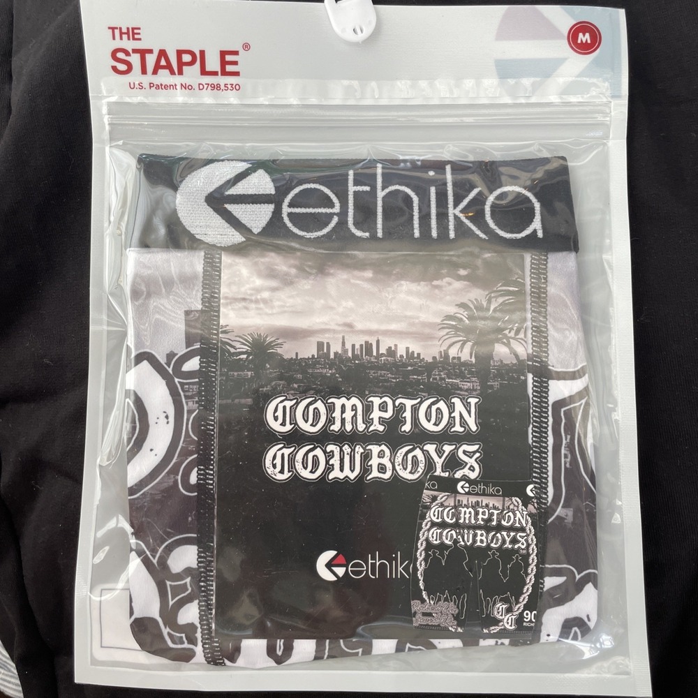 Ethika The Staple Compton Cowboys Design Boxer Briefs Men's Size‎ Medium - NEW